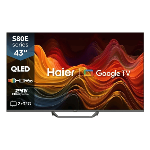 Haier 43" QLED 4K Google TV - H43S80EUX