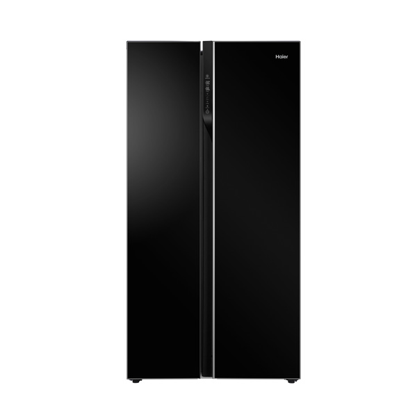 Haier 600 Liters No Frost Side-by-Side Refrigerator (Black Glass), HRF-622IBG